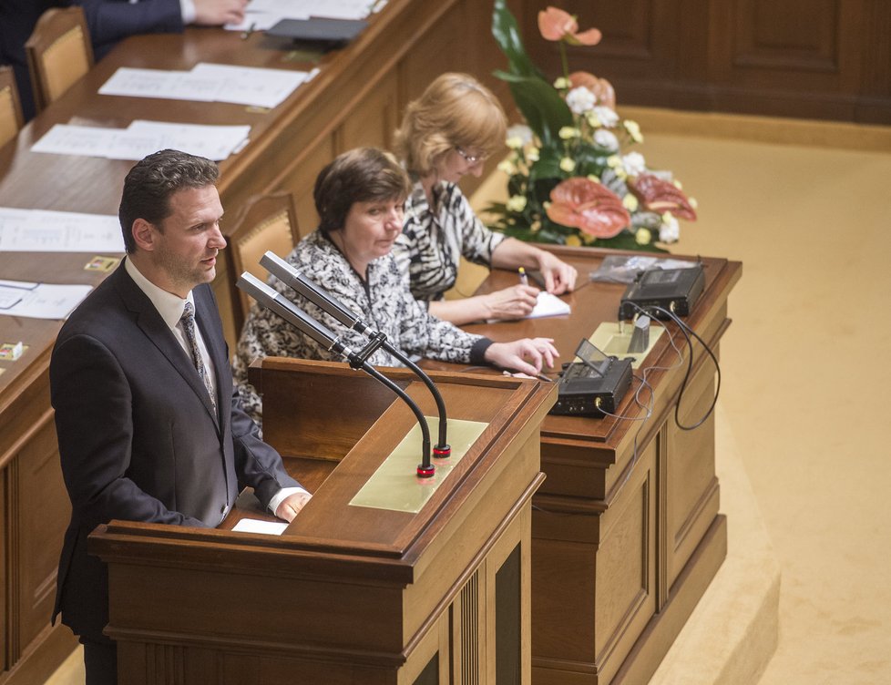 Radek Vondráček (ANO) byl na ustavující schůzi zvolen novým předsedou Poslanecké sněmovny