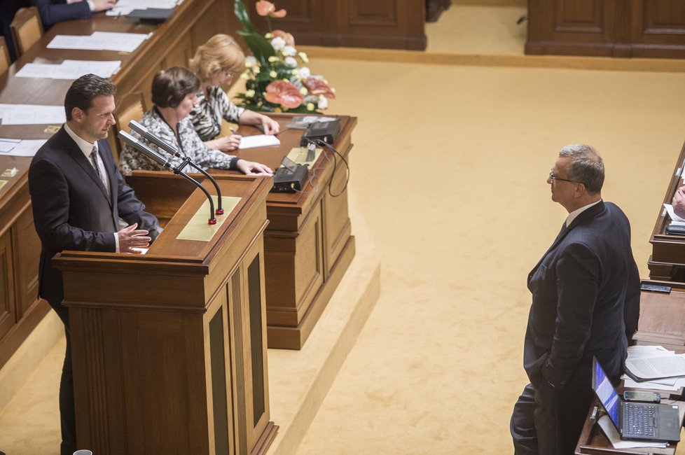 Radek Vondráček (ANO) byl na ustavující schůzi zvolen novým předsedou Poslanecké sněmovny