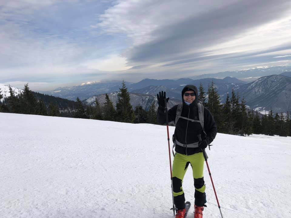 Skialpinista Radek Vondráček (ANO) ve slovenských Tatrách