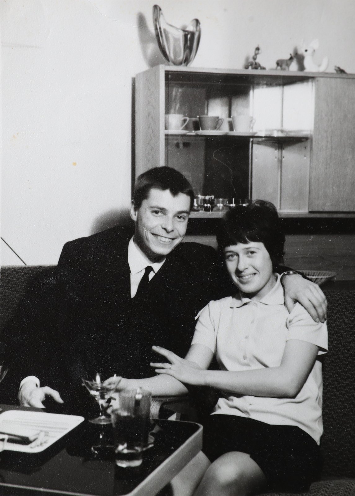 S manželkou Helenou v době, kdy se brali.  (1966)