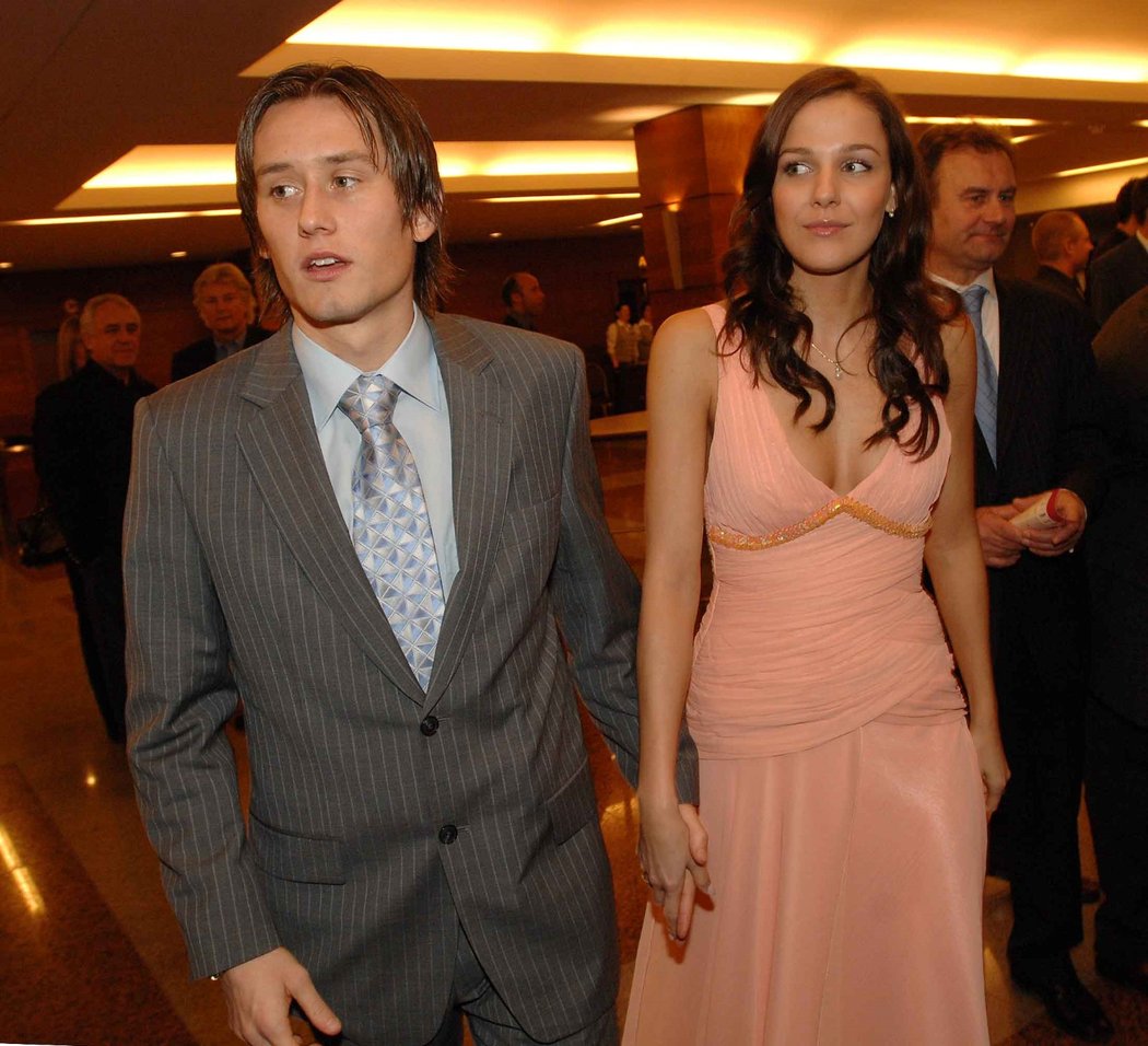 Radka Kocurová Rosická s manželem Tomášem Rosickým