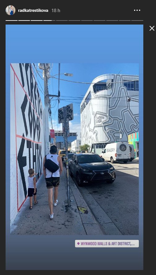 Manžel a syn Radky Třeštíkové na toulkách slunným Miami.