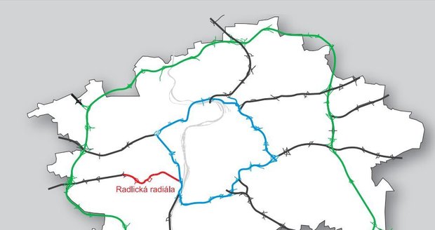 Radlická radiála v dopravním systému Prahy