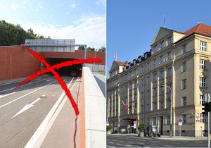 Radnice po magistrátu chce, aby na zkoušku zavřela výjezd tunelu Blanka.