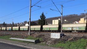 Probíhající přípravné práce k rekonstrukci trati, 4. 3. 2020.