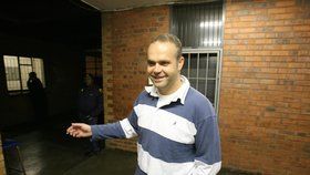 Radovan Krejčíř u soudu v jihoafrickém Johannesburgu