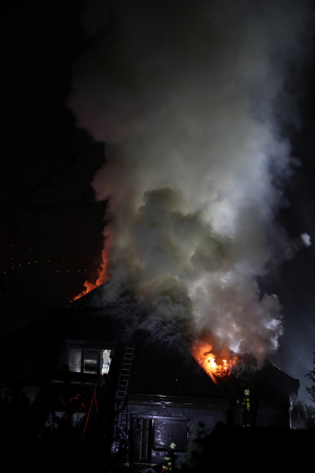 Bývalou vilu Radovana Krejčíře zasáhl v noci na 20. srpna 2019 požár.