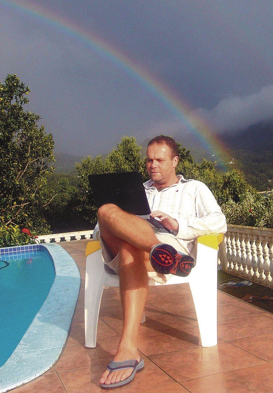 Radovan Krejčíř na Seychelách v roce 2005.