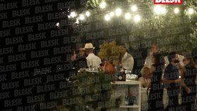 Roman Janoušek na svatbě Radovana Vítka v Itálii