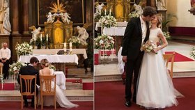 Romantika jako hrom! Oficiální fotky ze svatby seriálové hvězdy Radúze Máchy voní láskou