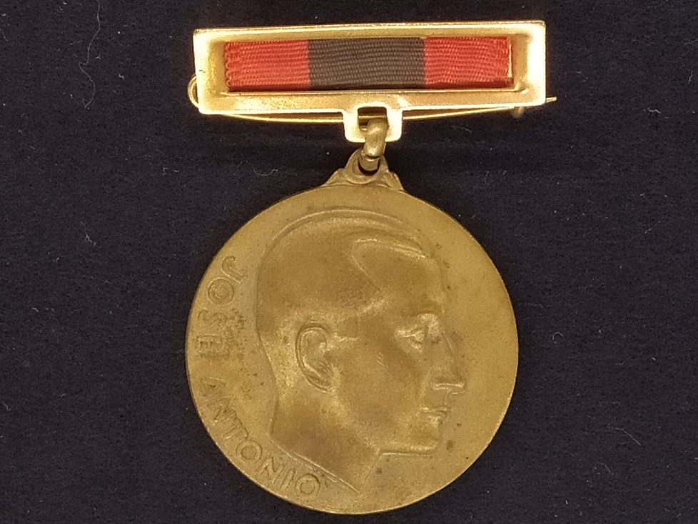 Medaile tzv. modré divize, 1943.