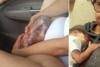 Překotný porod v autě: Maminka přivedla na svět děťátko v plodovém vaku
