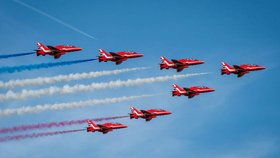 Red Arrows - chlouba RAF na Dnech NATO v Ostravě (19. 9. 2026).