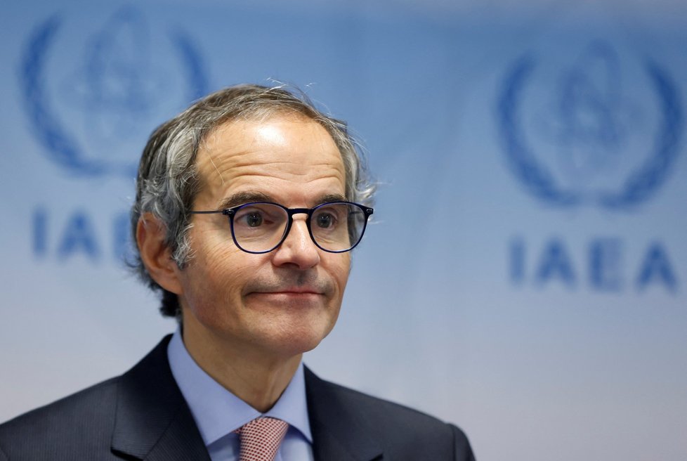 Generální ředitel Mezinárodní agentury pro atomovou energii (MAAE) Rafael Grossi ve vídeňském sídle (6. 3. 2023).