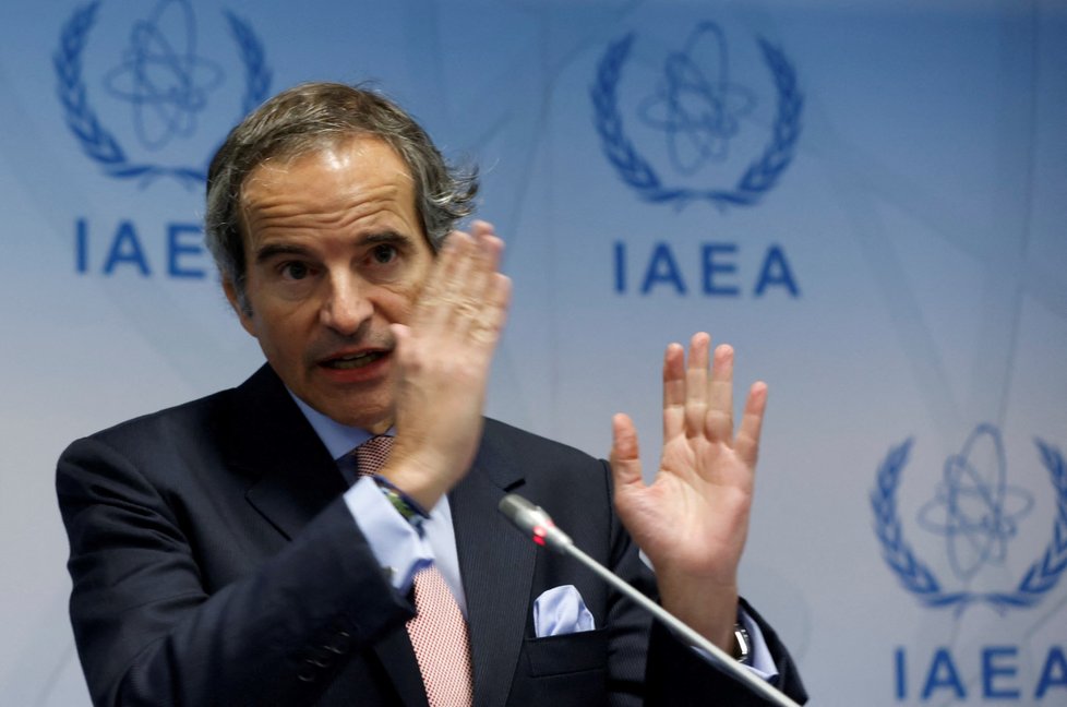 Generální ředitel Mezinárodní agentury pro atomovou energii (MAAE) Rafael Grossi ve vídeňském sídle (6. 3. 2023).