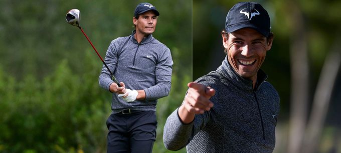 Nadal vyměnil tenis za golf. Hvězda zazářila i mezi profesionály Nadal vyměnil tenis za golf. Hvězda zazářila i mezi profesionály