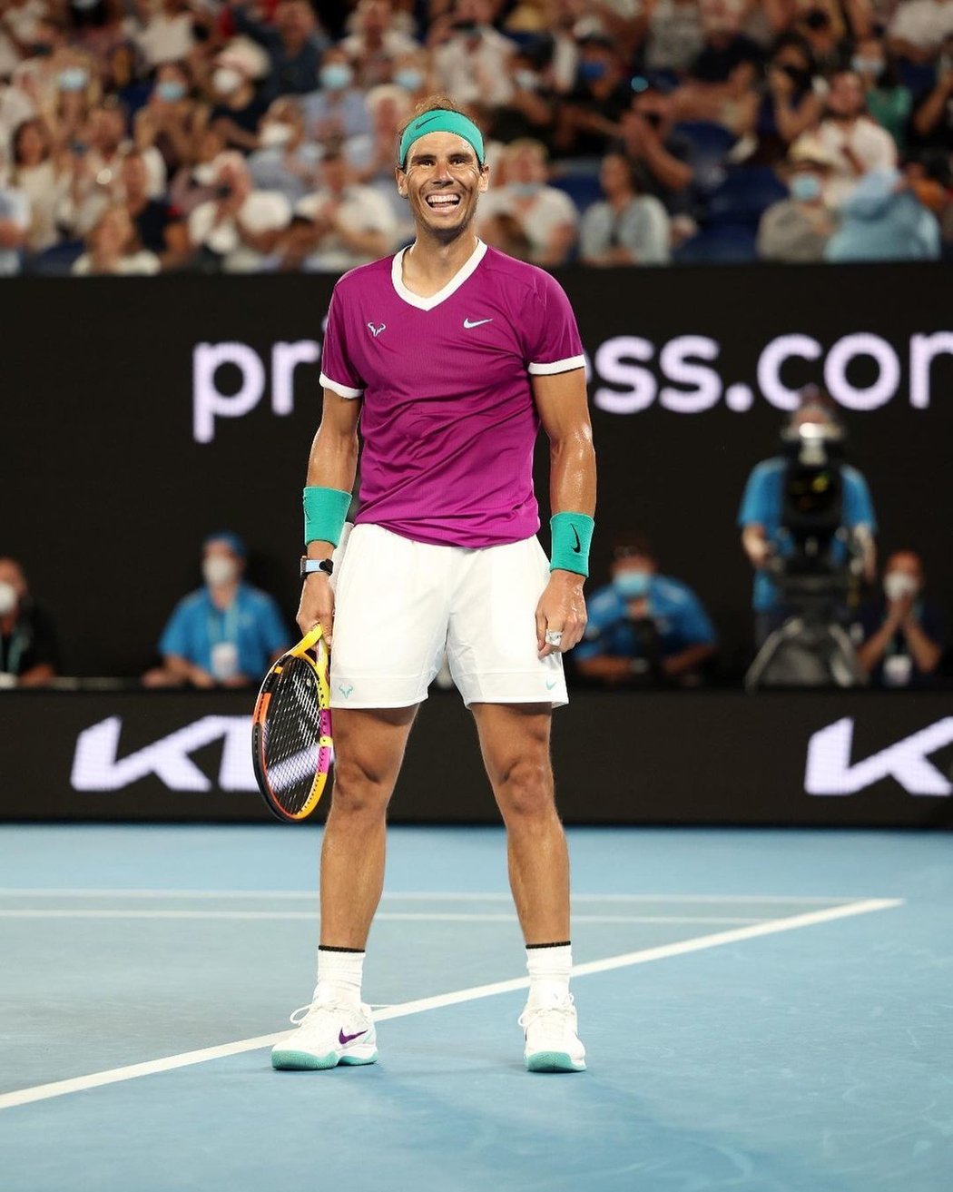 Španělský tenista Rafael Nadal na Australian Open.