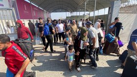 Složitá situace na hraničním přechodu Rafáh z Gazy do Egypta