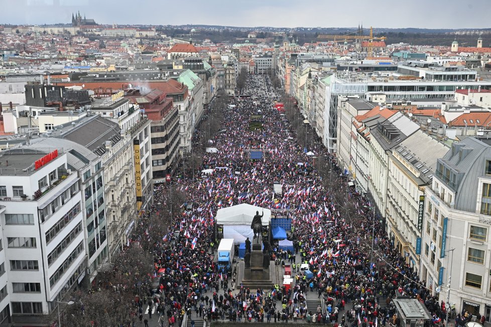 Protivládní demonstrace Česko proti bídě (11. března 2023)