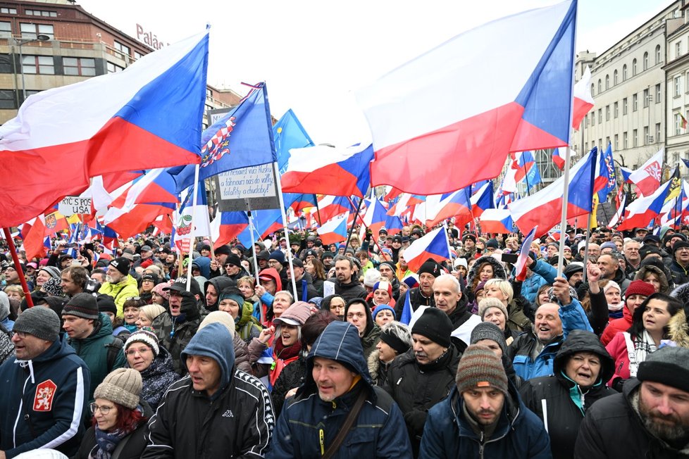 Protivládní demonstrace Česko proti bídě (11. března 2023)