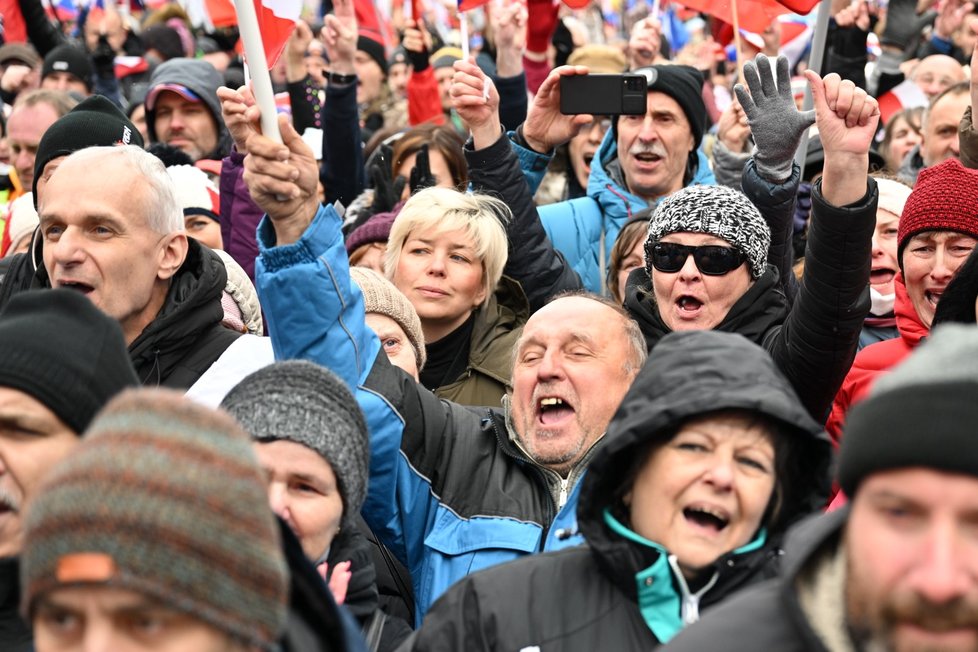 Protivládní demonstrace Česko proti bídě (11. března 2023)