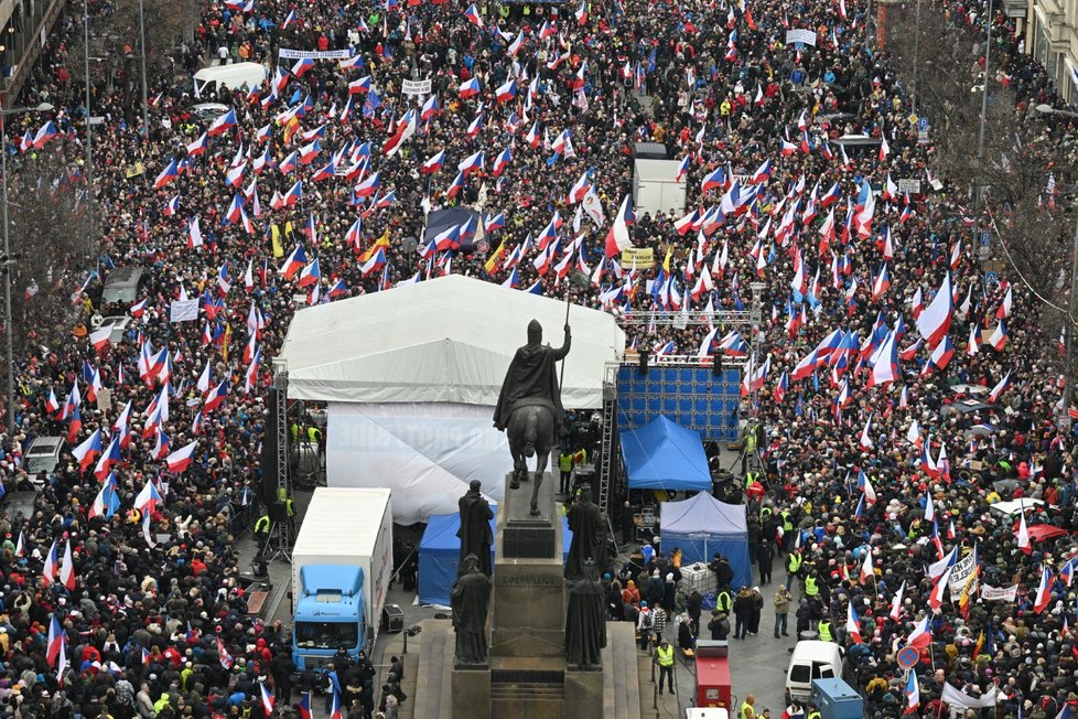 Demonstrace Česko proti bídě