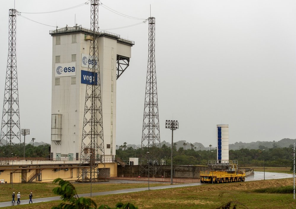 Startovací komplex Vegy na kosmodromu Kourou