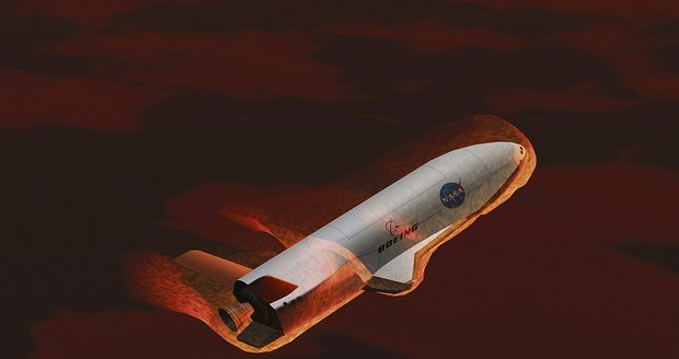 Takhle bude X-37 opouštět atmosféru