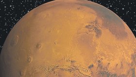 PLANETA MARS Vzdálenost Marsu od Země kolísá mezi 56 a 380 miliony kilometrů