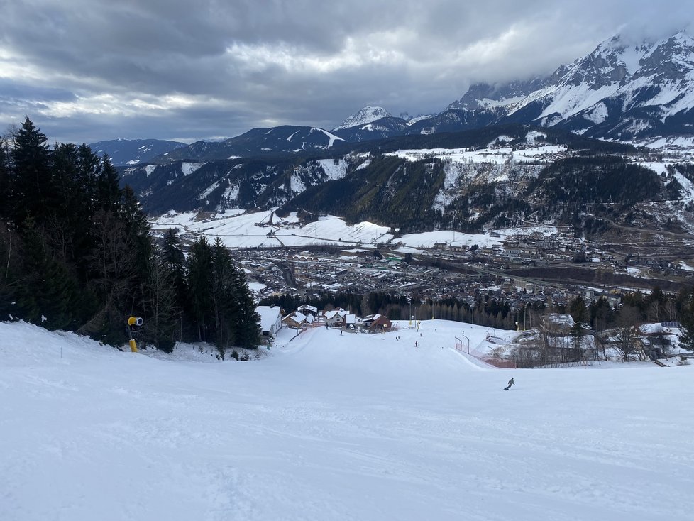 Lyžování v rakouských Alpách: Oblast Schladmingu (únor 2023)