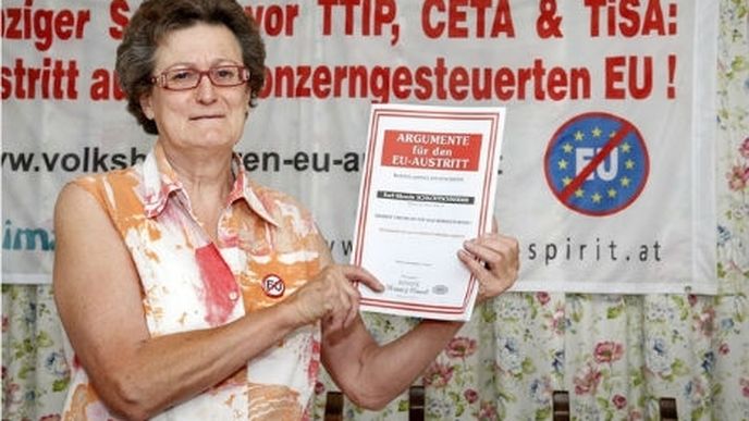 Organizátorka petice proti EU Inge Rauscher