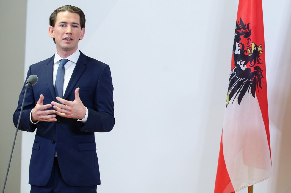 Rakouský kancléř Sebastian Kurz.