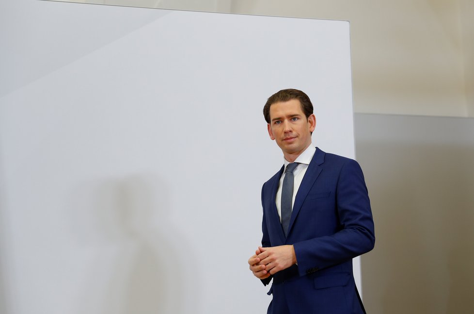 Rakouský kancléř Sebastian Kurz.