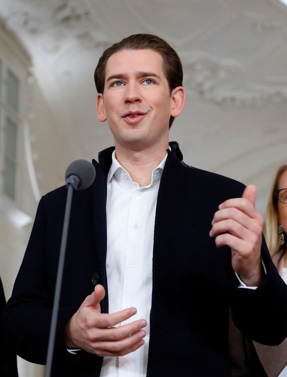 Rakouský kancléř Sebastian Kurz.