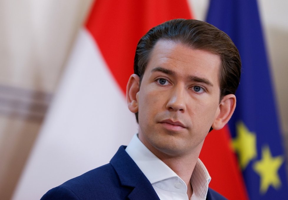 Rakouský kancléř Sebastian Kurz na tiskové konferenci (8. 9. 2021)