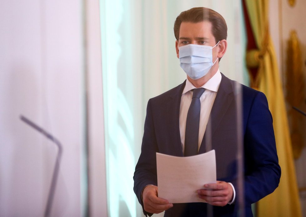 Rakouský kancléř Sebastian Kurz ve Vídni