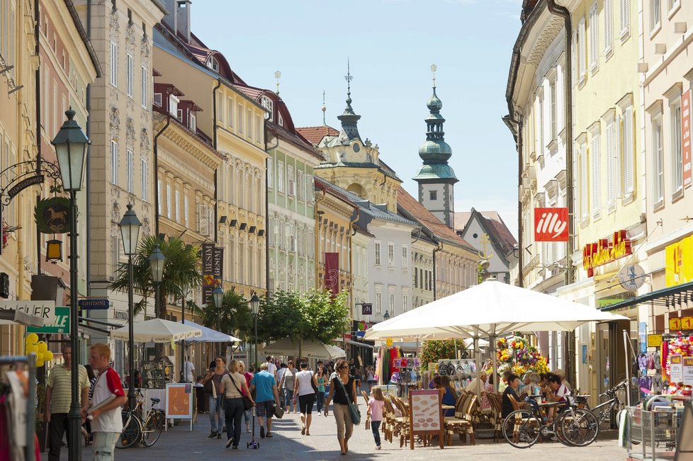 Centrum města Klagenfurt