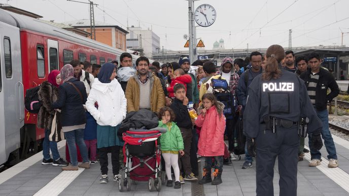 Uprchlíci na rakousko - německém pomezí