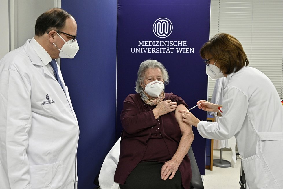Očkování proti koronaviru v Rakousku (27.12.2020)