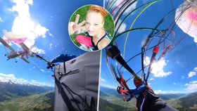 Střet paraglidstky Sabriny s letadlem v Rakousku
