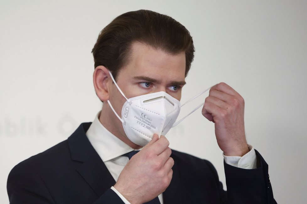 Rakouský kancléř Sebastian Kurz (1.3.2021)