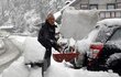 V Rakousku padal první sníh.