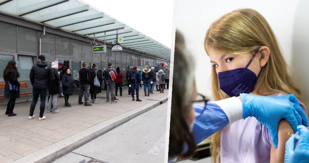Tvrdý lockdown neočkovaných v Rakousku. Na vakcínu jsou fronty, ve Vídni očkují už i malé děti