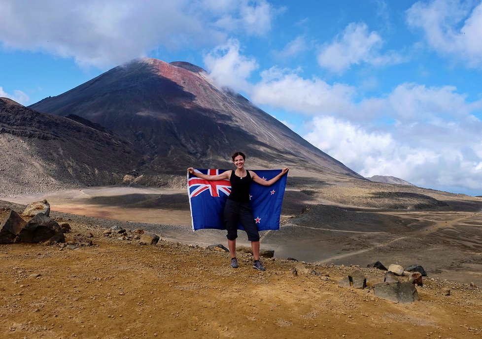 Mount Ngauruhoe na Novém Zélandu je splněný sen.