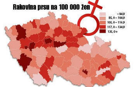 Hrozivý výzkum: Kde nám v Česku nejvíce hrozí rakovina?