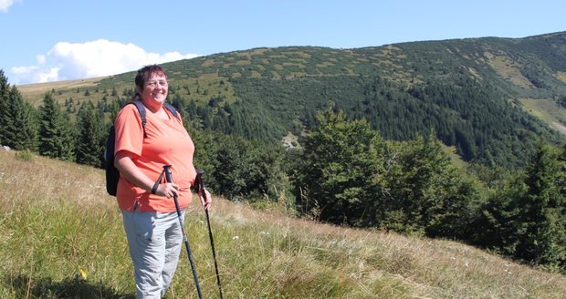 Ani po nemoci se paní Edita nevzdala svých koníčků a pokořila například i Velkou Fatru