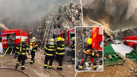 Požár plastů u Rynholce na Rakovnicku (22.4. 2025)