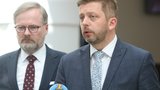 Uprchlíky zvládneme i bez vašeho centra, vzkázal Praze Rakušan. Fiala má termín schůzky s Hřibem