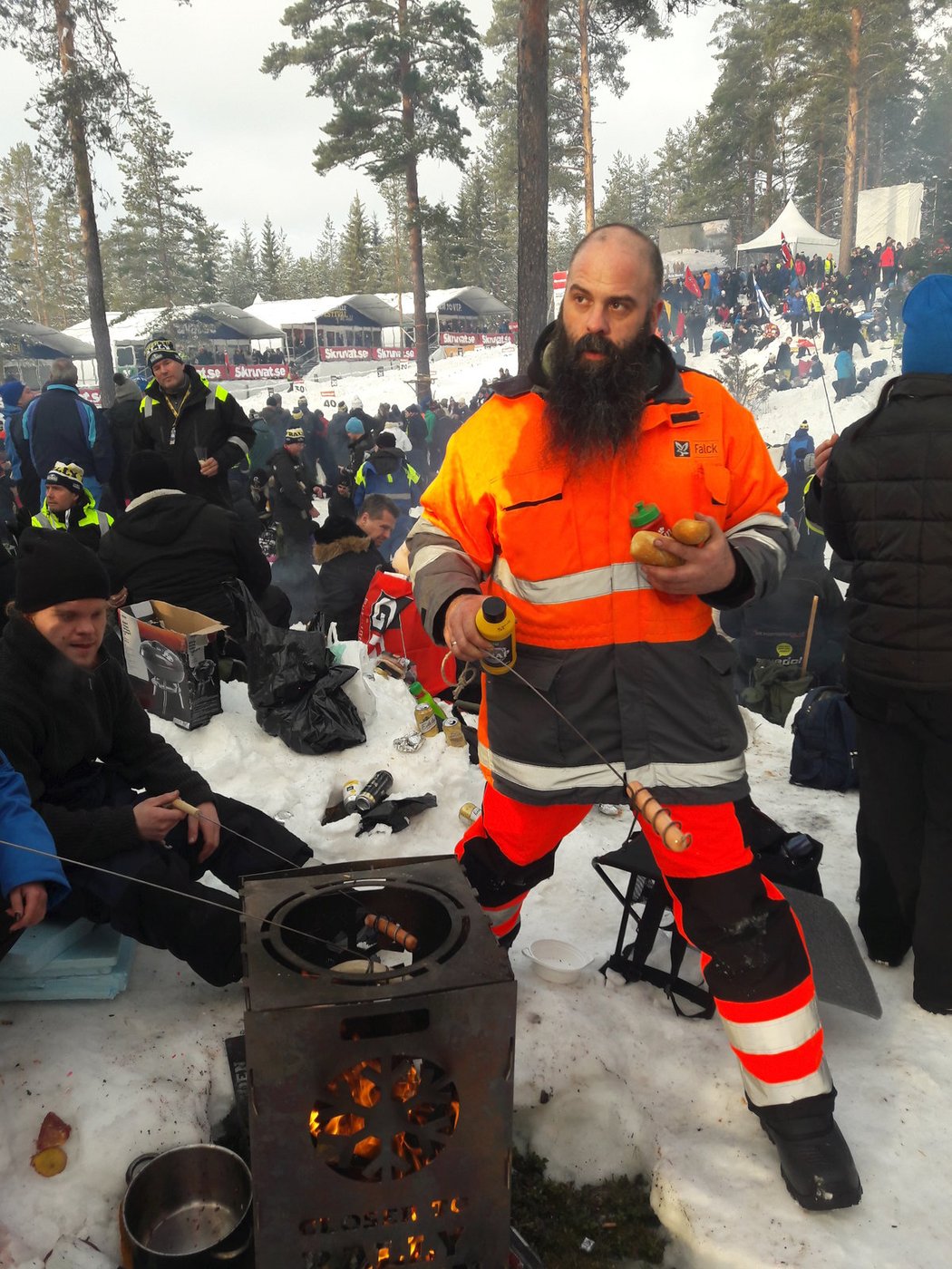 Atmosféra na Švédské rally.