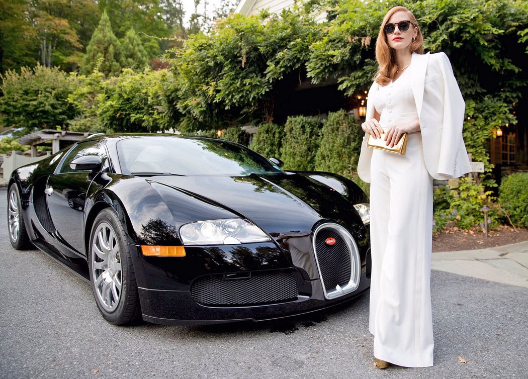 Bugatti Veyron a Jessica Chastain